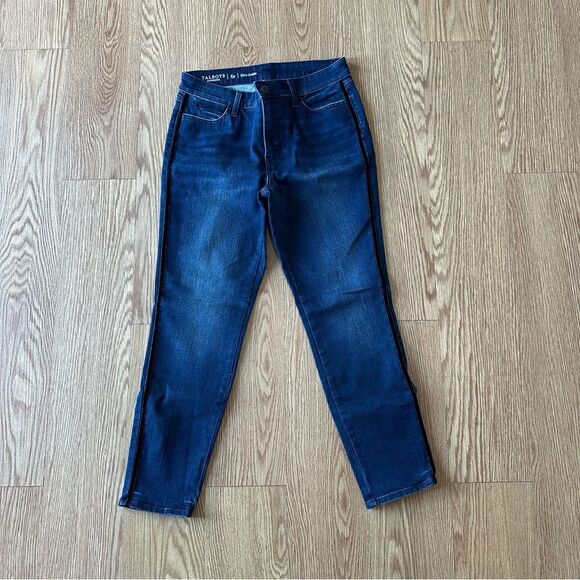 Talbots flawless high waist jegging with velvet piping size 6P - Picture 2 of 6